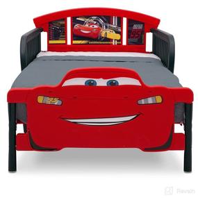 img 1 attached to Delta Children Disney/Pixar Cars 3 Toddler Bed with 3D-Footboard: A Perfect Transition for Your Little Racer!