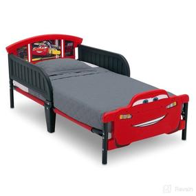 img 4 attached to Delta Children Disney/Pixar Cars 3 Toddler Bed with 3D-Footboard: A Perfect Transition for Your Little Racer!