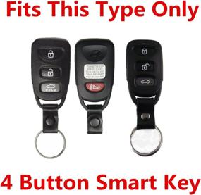 img 1 attached to 🔑 Rpkey Silicone Keyless Entry Remote Control Key Fob Cover Case - Hyundai Accent Elantra Sonata Kia Optima Rondo Spectra Replacement