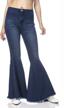 timeless style: anna-kaci's retro high waist bell bottom jeans logo