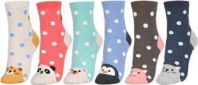 img 4 attached to Women'S Stylish Multi-Pattern Cotton Ankle Socks - Fashionable Comfort!