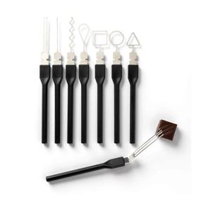 img 1 attached to Matfer Bourgeat Chocolate Fork Set - 8 Piece Ensemble With Case For Convenient Storage