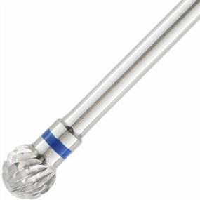 img 1 attached to Premium PANA 3/32" Cuticle Clean Nail Carbide Bit For Professional Manicure - Silver Large Ball Head, Medium Electric Drill Machine