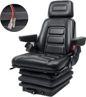 🪑 ticsea universal forklift seat with adjustable back angle, armrest, safety belt, for linde forklift, tractor, excavator, skid loader, backhoe, dozer, telehandler logo