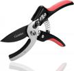 gonicc 8" professional sk-5 steel blade anvil pruning shears(gpps-1010), cushion and shock absorber design, ergonomically design handle, 100% satisfaction guaranteed logo