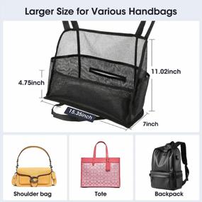 img 2 attached to Handbag Viopic Capacity Organizer Documents Heating, Cooling & Air Quality