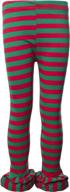 ipuang cotton ruffle stripe leggings girls' clothing - leggings logo