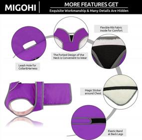 img 2 attached to Keep Your Dog Warm And Visible In The Cold With MIGOHI'S Waterproof And Windproof Dog Coat