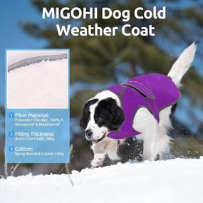 img 3 attached to Keep Your Dog Warm And Visible In The Cold With MIGOHI'S Waterproof And Windproof Dog Coat