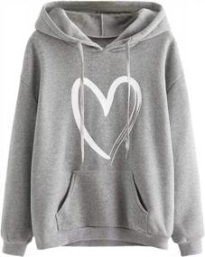 img 4 attached to Heartprint Hoodie: Sweat-Wicking And Stylish For Active Women