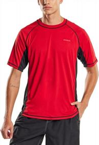 img 4 attached to Quick-Dry Men'S Athletic Shirts For Running And Workouts - TSLA Activewear Collection, Short Sleeve Gym T-Shirts With Cool-Dri Technology (1 Or 2 Pack)
