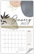 2021-2023 aesthetic abstract wall calendar for easy planning and trendy decor logo