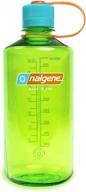 nalgene sustain 32oz water bottle: 50% plastic waste, bpa-free & narrow mouth design! logo