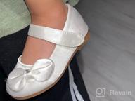 img 1 attached to DREAM PAIRS Angel 5 Ballet Flats for Girls' School Uniform review by Jeff Kern