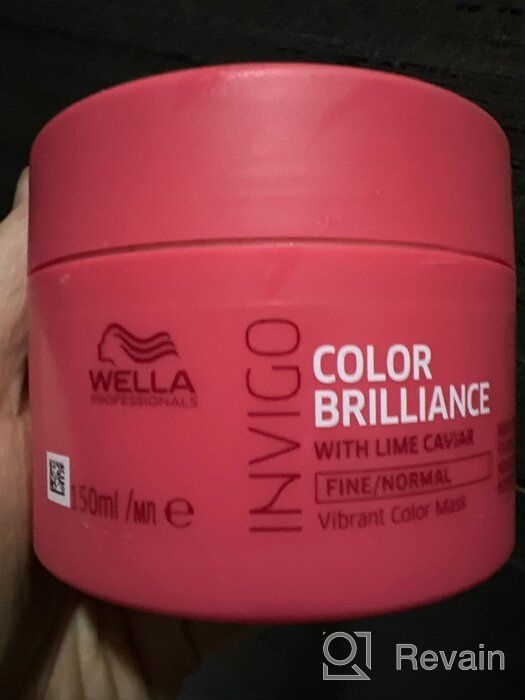 img 2 attached to 💆 Wella Invigo Brilliance Mask for Fine Hair - 16.9 oz Unisex Hair Mask review by Eh Shee Lay ᠌