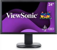 viewsonic vg2449 ergonomic displayport daisychain 1920x1080p, 60hz, flicker free, hd logo