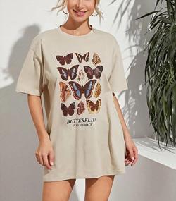 img 1 attached to Oversized Graphic Printed Women'S Tee With Short Sleeves And Loose Fit - Stylish Round Neck T-Shirt Top By Meladyan