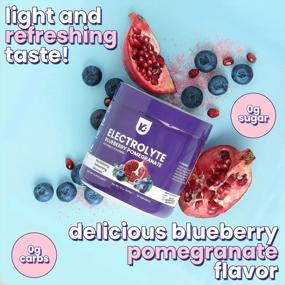 img 3 attached to Advanced Hydration And Recovery: Keppi Keto Electrolytes Powder - Delicious Blueberry Pomegranate, No Sugar Or Carbs - Made In USA For Improved Performance