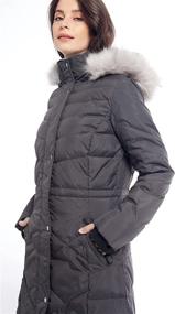 img 2 attached to Womens Hooded Quilted Lightweight Standard Women's Clothing via Coats, Jackets & Vests