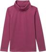 comfortable and stylish long sleeve turtleneck tees for girls by unacoo: available in one, two, or three pack logo