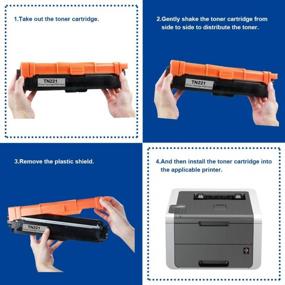 img 2 attached to 🖨️ INK E-SALE TN221 TN225 Toner Cartridge Replacement - Brother HL-3170CDW, HL-3140CW, HL-3180CDW Printer Compatible