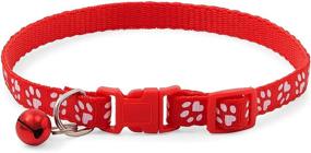 img 1 attached to 🐱 Premium Small Cat Collars: Adjustable Kitten Collar with Bell - 12 Pack