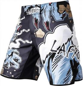 img 4 attached to MMA Cross Training Shorts For Men - LAFROI Trunks With Drawstring And Pocket-QJK01