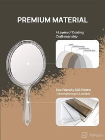 img 2 attached to 🔍 OMIRO Double Sided Handheld Magnifying Mirror