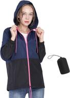 windbreaker packable waterproof drawstring ponchos women's clothing - coats, jackets & vests logo