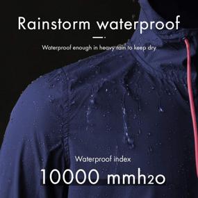 img 2 attached to Windbreaker Packable Waterproof Drawstring Ponchos Women's Clothing - Coats, Jackets & Vests