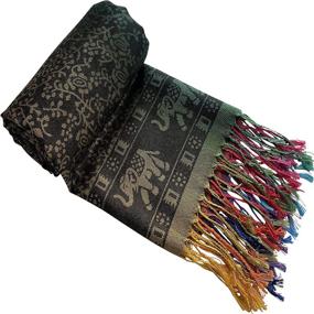 img 2 attached to CJ Apparel Elephant Pashmina Seconds Women's Accessories via Scarves & Wraps