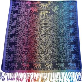 img 3 attached to CJ Apparel Elephant Pashmina Seconds Women's Accessories via Scarves & Wraps