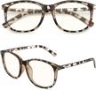 slocyclub vintage nerd square eyeglasses: protect your eyes with blue light blocking technology for women and men logo