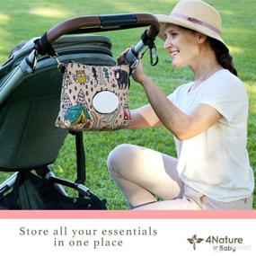 img 1 attached to 🌿 Explore the Outdoors with 4 Nature Diaper Clutch Bag: Lightweight, Water Resistant, Bag Dispenser, and More!