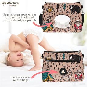 img 3 attached to 🌿 Explore the Outdoors with 4 Nature Diaper Clutch Bag: Lightweight, Water Resistant, Bag Dispenser, and More!