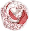 stylish infinity scarves for women: lightweight, solid print, summer loop wrap in multiple colors logo
