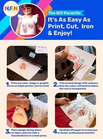 img 3 attached to ✨ Incredible Deal: NuFun Activities Inkjet Printable Iron-On Heat Transfer Paper, Light Fabrics, 8.5 x 11 inch (6 Sheets) - Limited Time Offer!