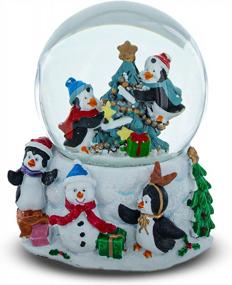 img 4 attached to Festive Penguin Snow Globe - Decorate Your Christmas Tree With A Magical Winter Wonderland!