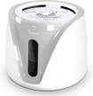 keep your pet hydrated with the tespo cat water fountain: 2l dispenser in grey logo