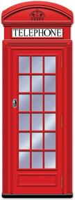 img 1 attached to Red Phone Box Cutout - 1 Pc | Beistle Multicolored Jointed Decoration