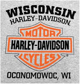 img 1 attached to Harley Davidson Pullover Sweatshirt Willie 30296655