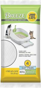 img 3 attached to 🐱 Breeze Cat Pads Refill for Multiple Cats, 4 ct (2 Pack): Optimize Cleanliness for Busy Cat Owners!