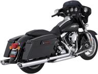 🔊 vance &amp; hines duals chrome exhaust for 2009-2016 touring models логотип