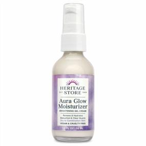 img 4 attached to Radiate With HERITAGE STORE Aura Glow Facial Moisturizer: Brightens, Renews And Firms Your Skin With Bakuchiol And Clear Quartz