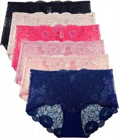 img 4 attached to Barbra Women'S Retro Lace Boyshort Panties - Available In Small To Plus Sizes In Multi-Pack Lingerie Set