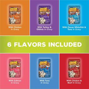 img 3 attached to 🥣 Purina Friskies Gravy Sensations Farm and Fish Wet Cat Food Variety Pack - (24) 3 oz. Pouches