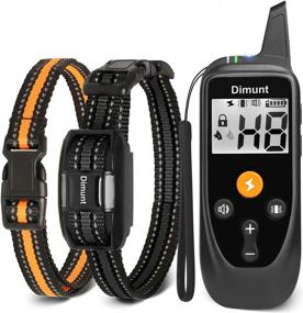 img 4 attached to 🐶 Dimunt Dog Training Collar - Rechargeable Waterproof Shock Collar for Dogs with Remote - 3350ft Range, 3 Training Modes: Beep, Vibration, and Shock