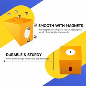 img 1 attached to Развлеките и бросьте вызов юным умам с помощью головоломки GAN Twist Magnetic Cube: 48 клиньев, 3 цвета и море удовольствия!