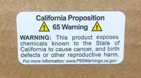 img 1 attached to Pack Of 500 Short-Form California Proposition 65 Adhesive Warning Labels, 1" X 2