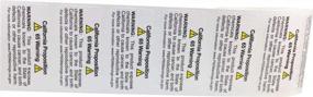 img 3 attached to Pack Of 500 Short-Form California Proposition 65 Adhesive Warning Labels, 1" X 2